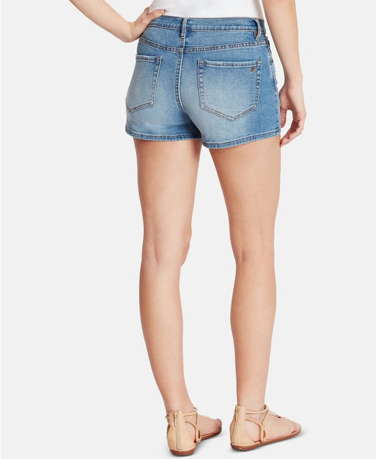 William Rast - Pop High Rise Ripped Denim Jean Shorts