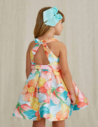 Abel & Lula - Floral Mikado Print Dress