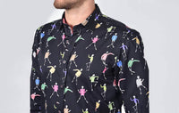 Eight X - Dancing Skeletons Button Down Shirt