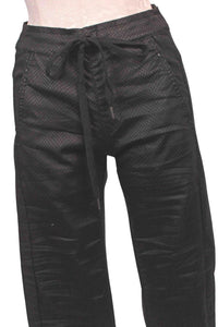 Alembika - Women's Snakeskin Drawstring Waist Jeans