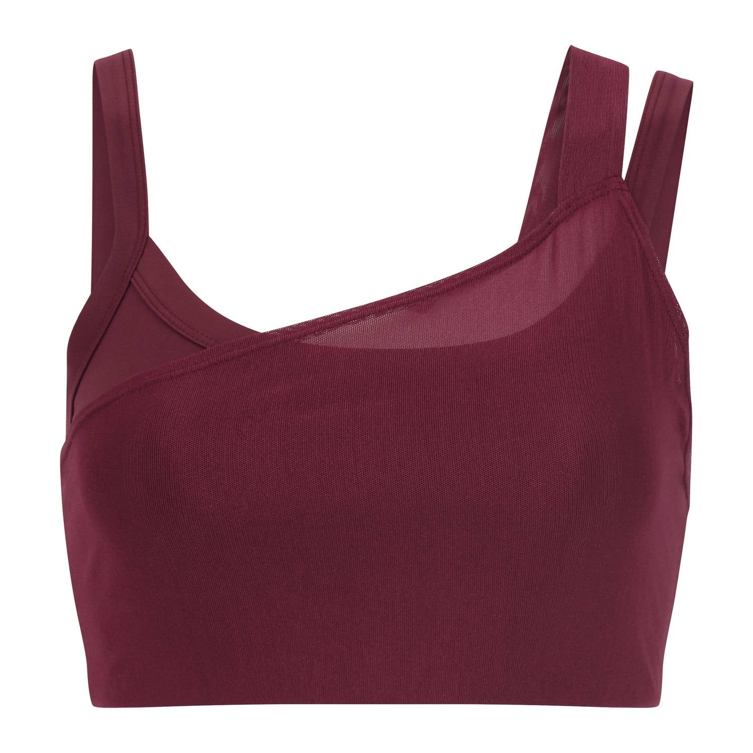 YEAR OF OURS Women's The Amanda bra in dark cherry - women's shirt
