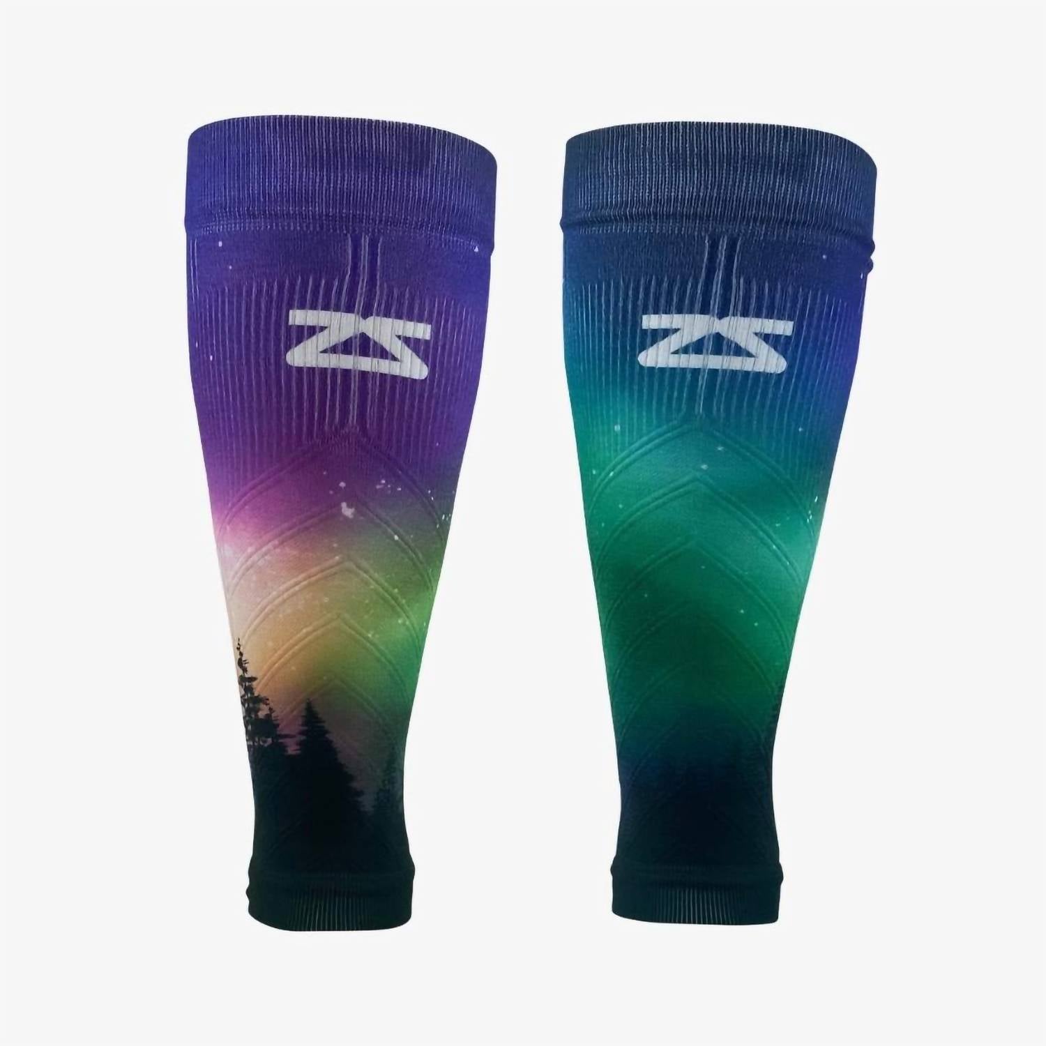 Zensah Unisex - Print Compression Leg Sleeves in northern lights - men's item