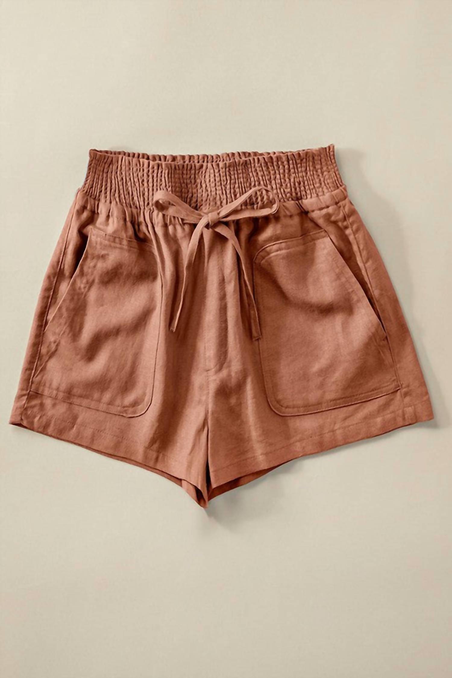 Trend:Notes - Women's Leila Smocked Drawstring Shorts