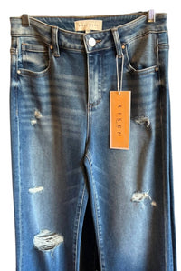 Risen - Women's High Rise Ankle Straight Jeans