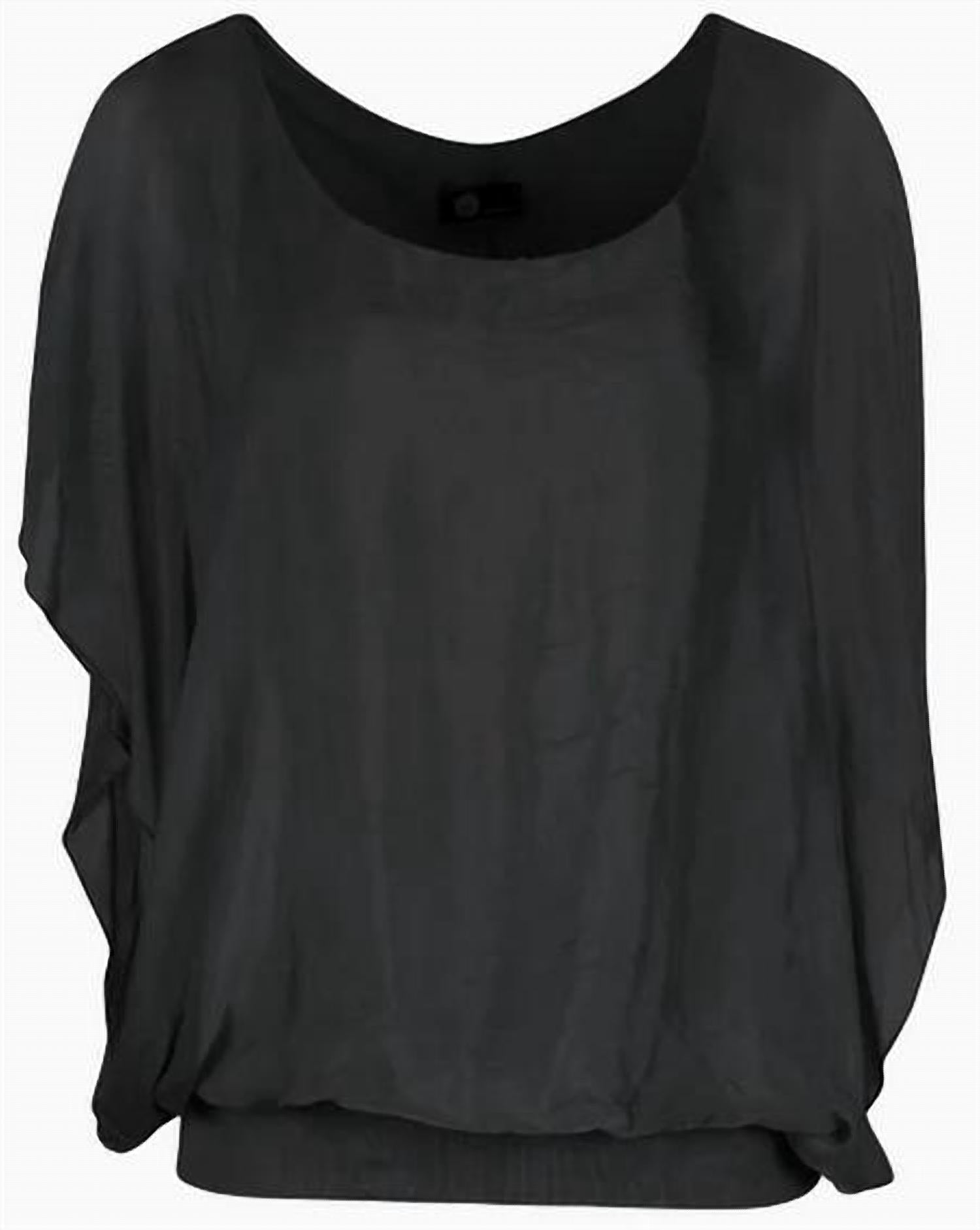 M Made In Italy - Women's Silk Dolman Top