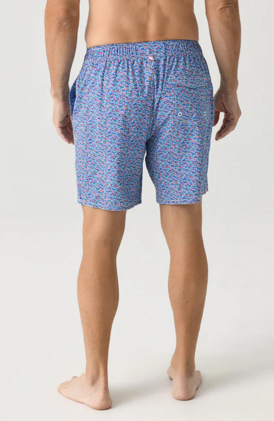 Johnnie-O - Red Fin Blue Fin Swim Trunks