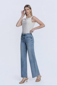 Flying Monkey - Hotfix Stone Embellished Wide Leg Jeans