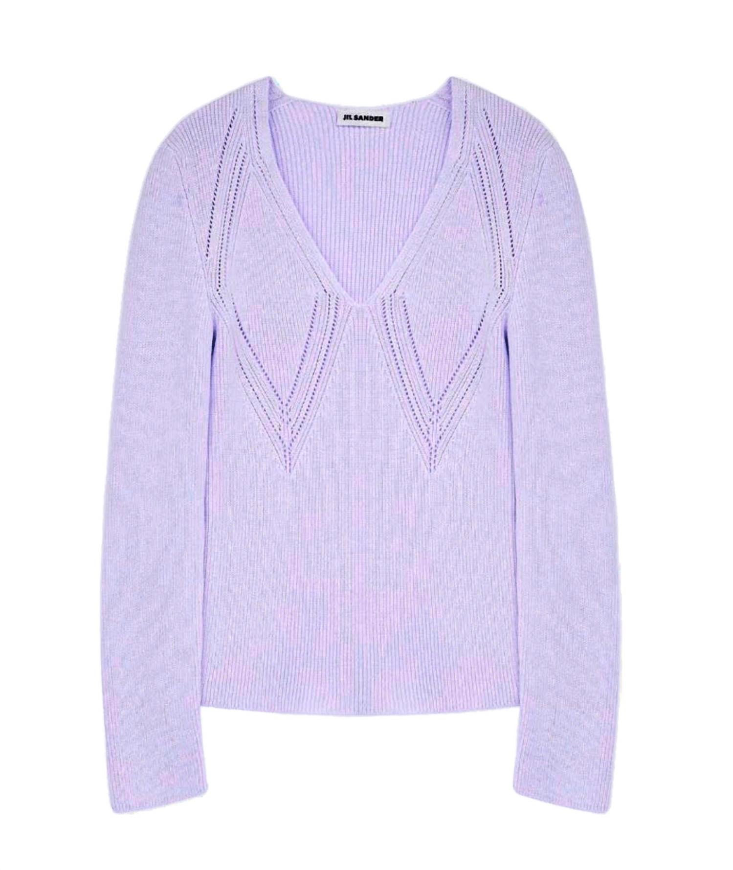 Jil Sander - Women's Long Sleeve V-neck Sweater