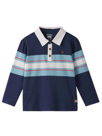 Hatley - Boy's Stripes Rugby Polo Shirt