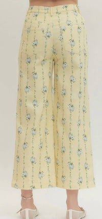 Entro - Floral Wide Leg Pants