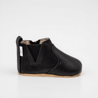 Little Love Bug Kid's Chelsea Moccasin Boots in black - kids' boots