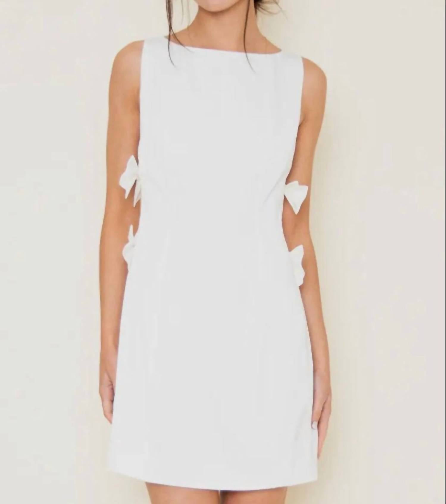 Fore Collection - Bow Detail Cocktail Dress