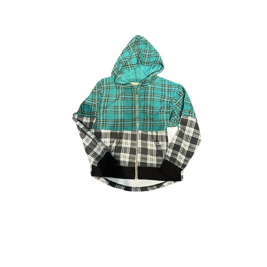 Vintage Havana - Girls' Reverse Fleece Colorblock Hoodie