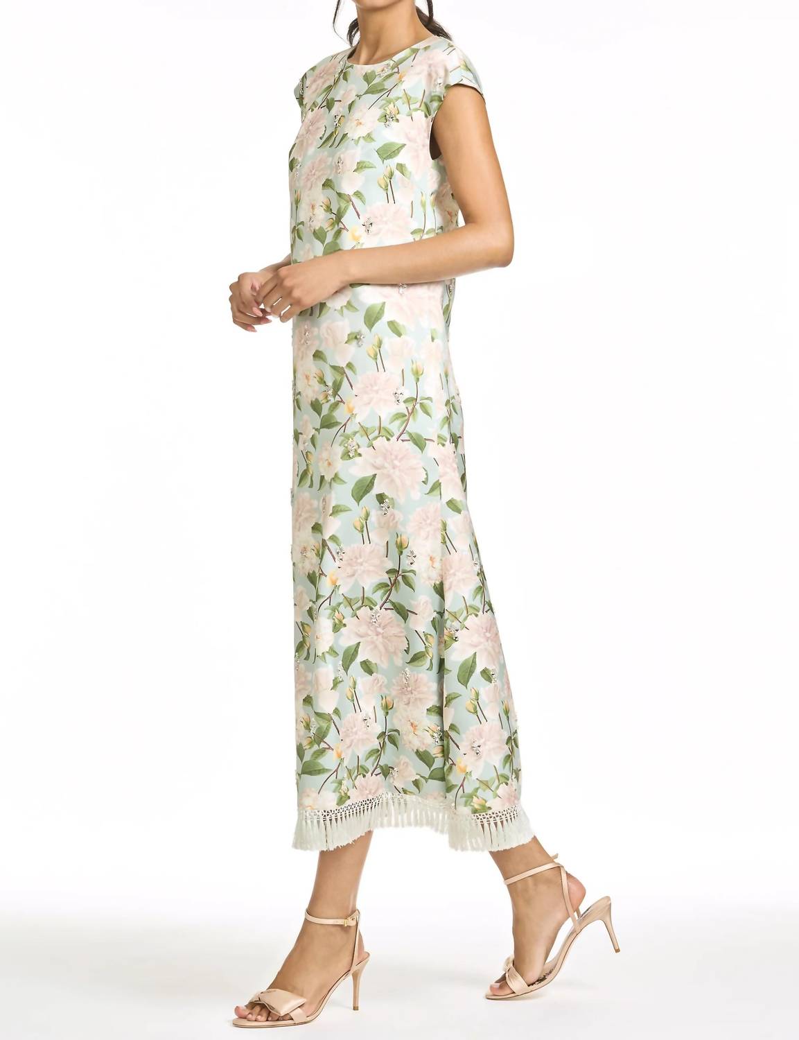 Sachin & Babi - Embroidered Annette Midi Dress