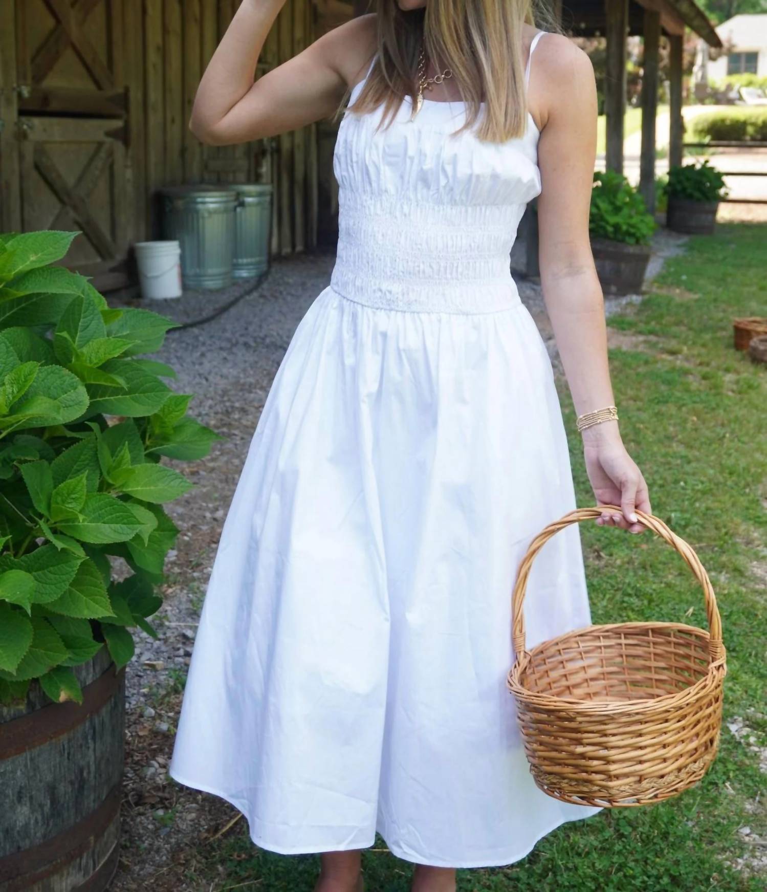 Hyfve - Smocked Midi Dress