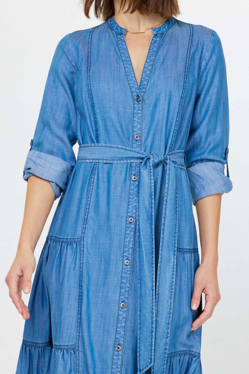 Current Air - Jolen Button Down Midi Dress