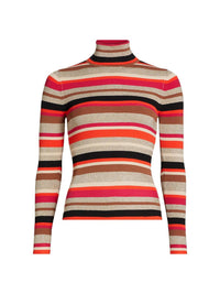 L'Agence - Olene Stripe Turtleneck Sweater