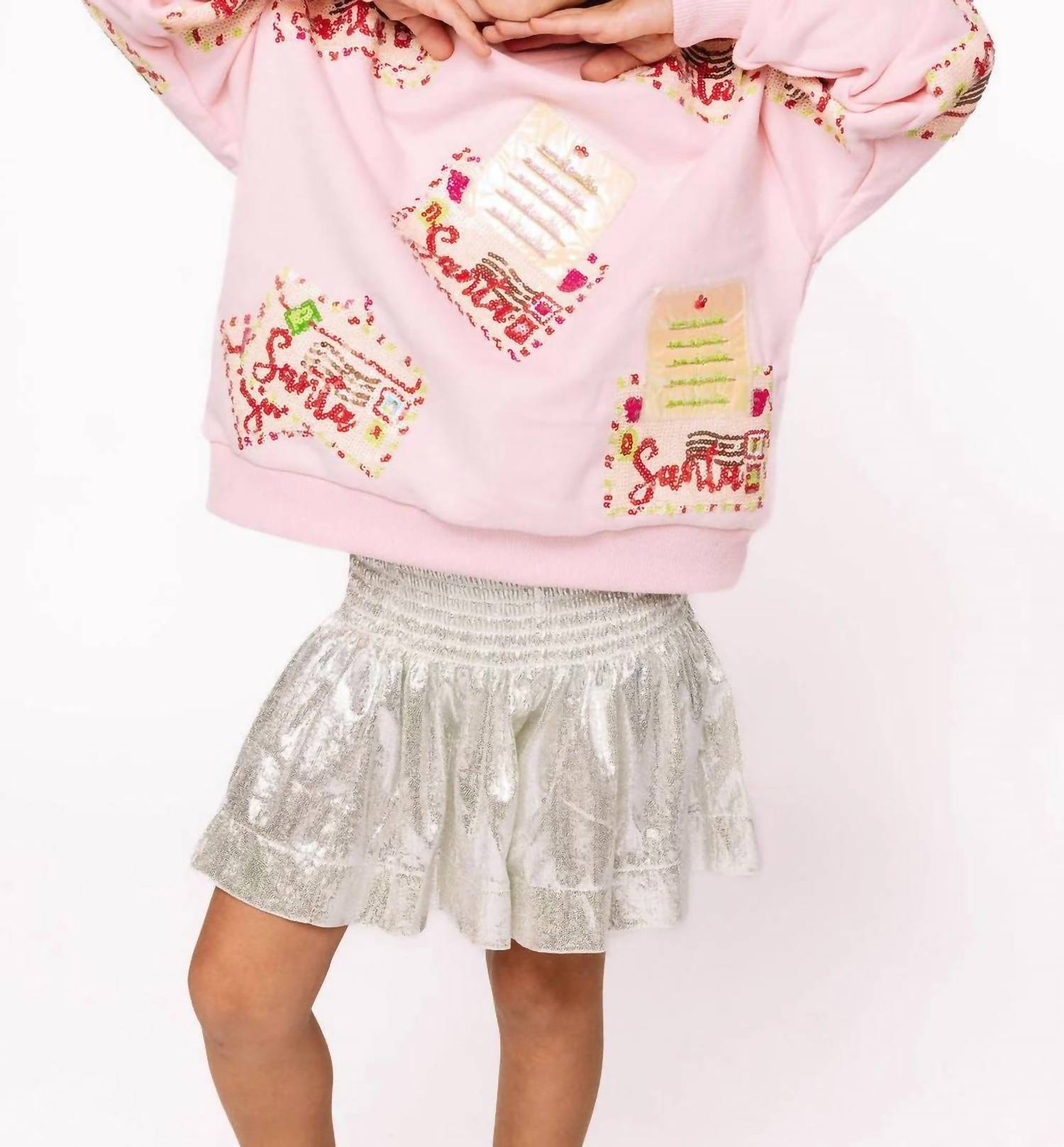 Queen Of Sparkles - Kids Letters To Santa Sweatshirt