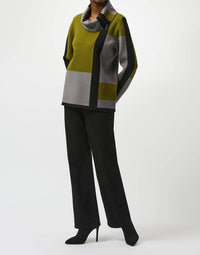 Joseph Ribkoff - Geometric Cowl Neck Winter Top