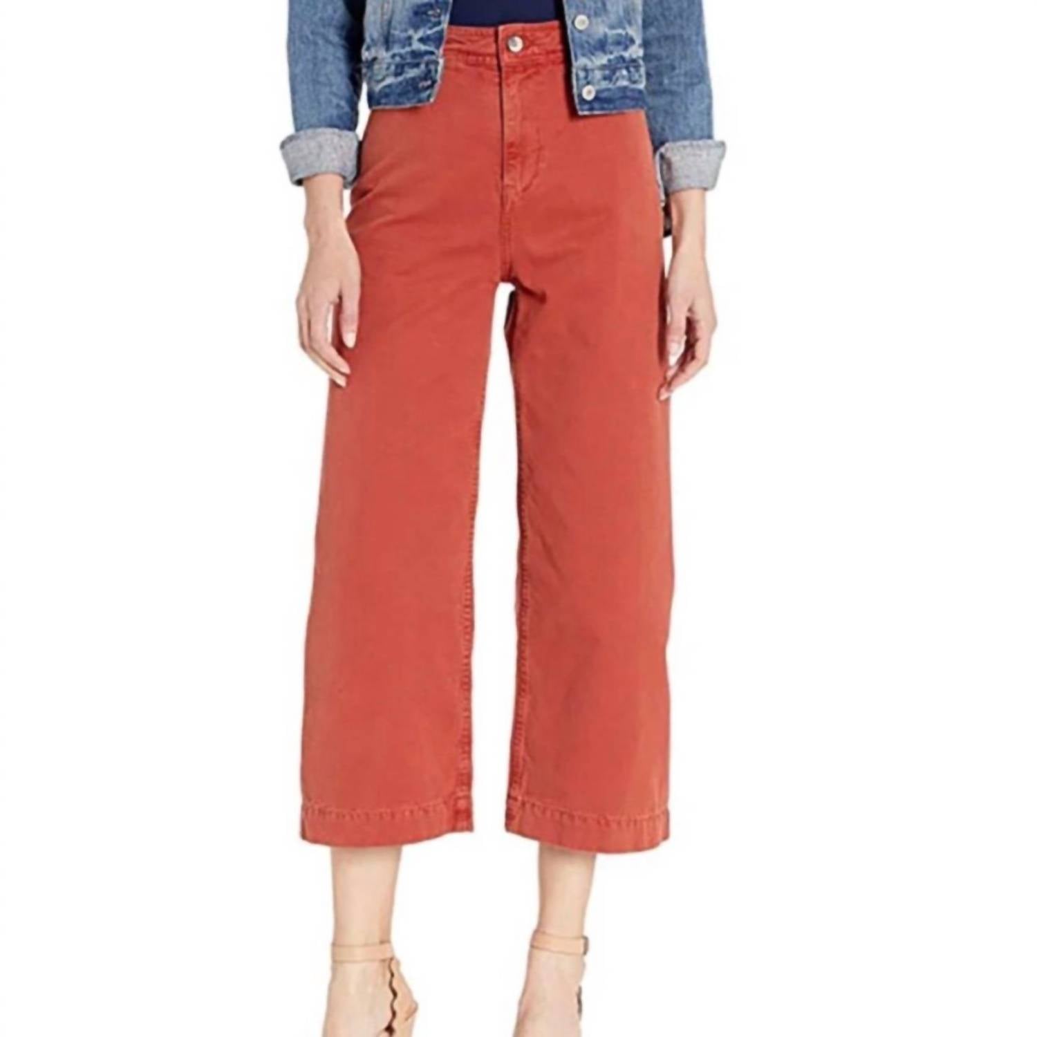Oat New York - High Rise Crop Wide Leg Jean