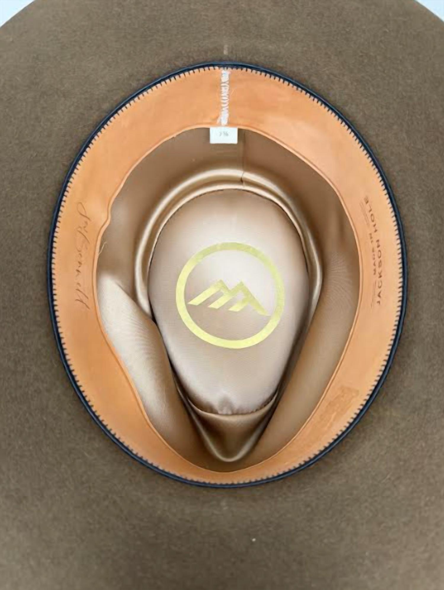 Jw Bennett - Unisex Western 50x Teardrop Flat Brim Hat