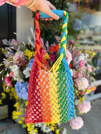 Pitusa - Women's Macrame Knitted Tote Bag