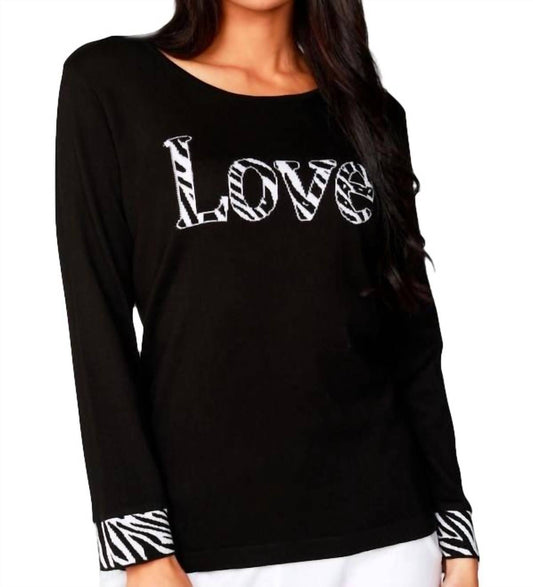 LOVE Scoop Neck Sweater