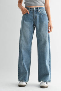 Just Black Denim - Baggy Wide Leg Jeans