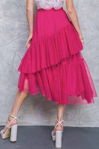 Flying Tomato - Tulle Midi Skirt