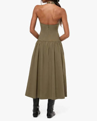 We Wore What - Halter Corset Midi Dress