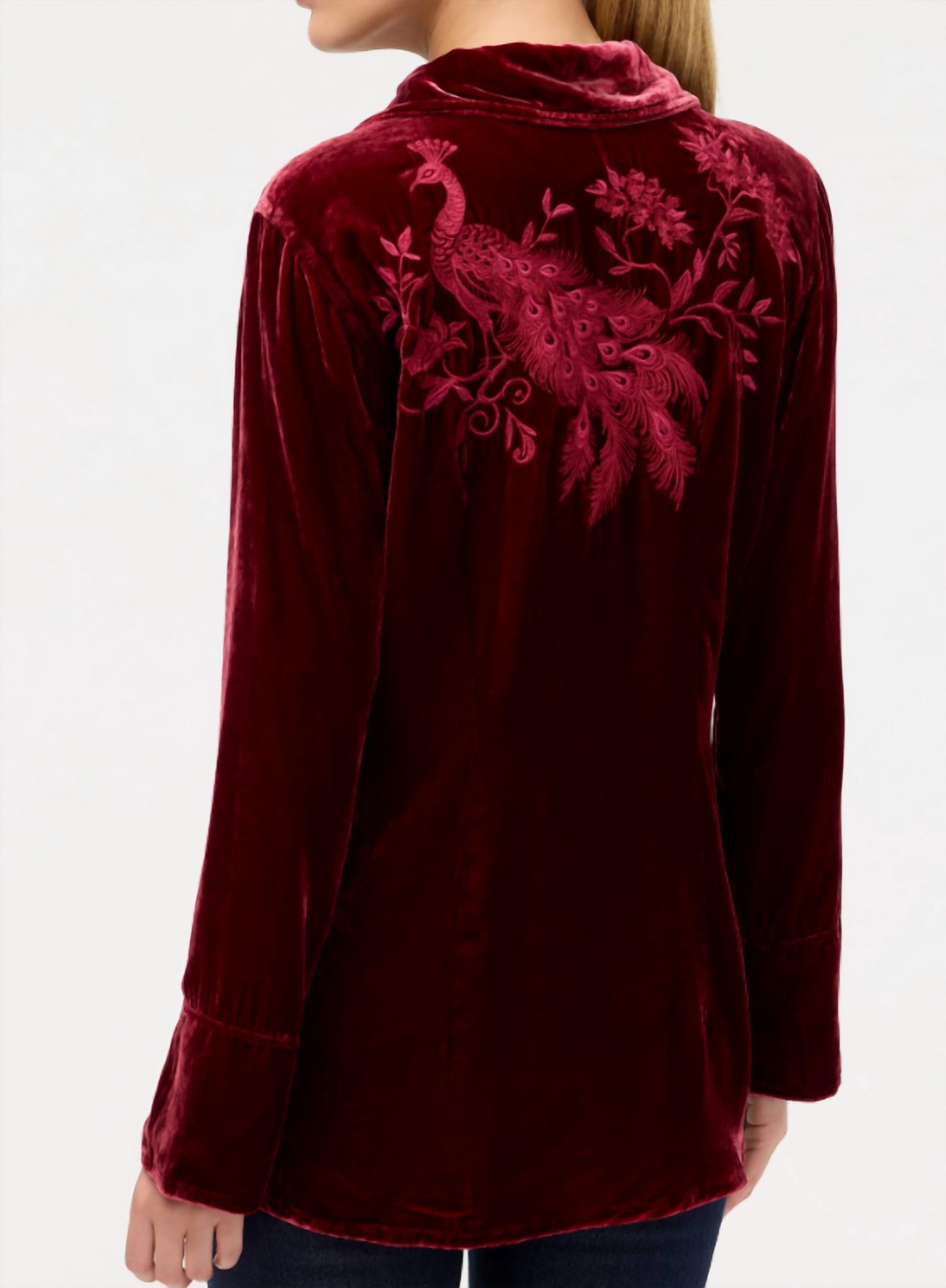 Johnny Was - Molly Velvet Vintage Button Down Shirt