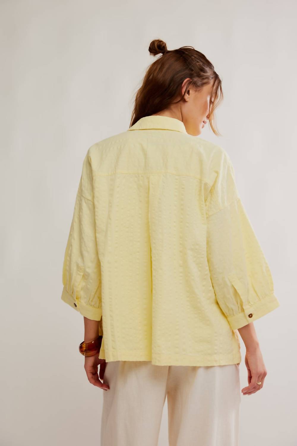 Free People - Just Like Me Seersucker Shirt