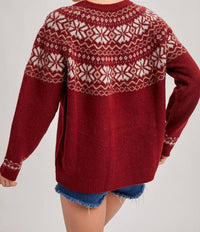 Bluivy - Holiday Faire Isle Knit Sweater