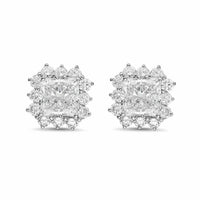 Diana M Jewels - Women's Radiant Lab-Grown Diamond Stud Earrings (15.00 Ct TCW) - Grand