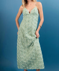 Endless Rose - Lace Spaghetti Strap Maxi Dress