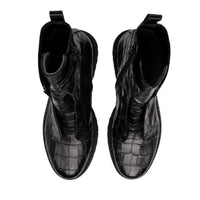 Patrizia Bonfanti Women's Kuni No Lace Cocco Ankle Boot in black - women's shoe - alternate view