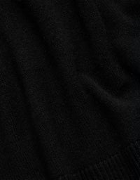 AE77 Women’s Cashmere Boxy Sweater in black - women's sweater - view 7