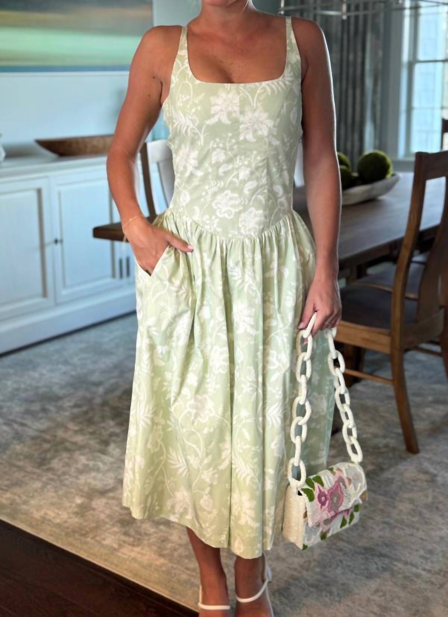 Mint - Garden Julep Midi Dress