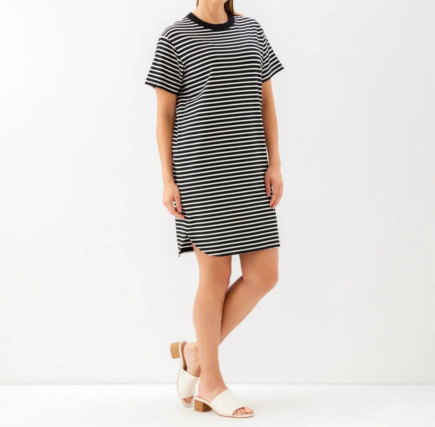 Karen Kane - Stripe Short Sleeve Dress