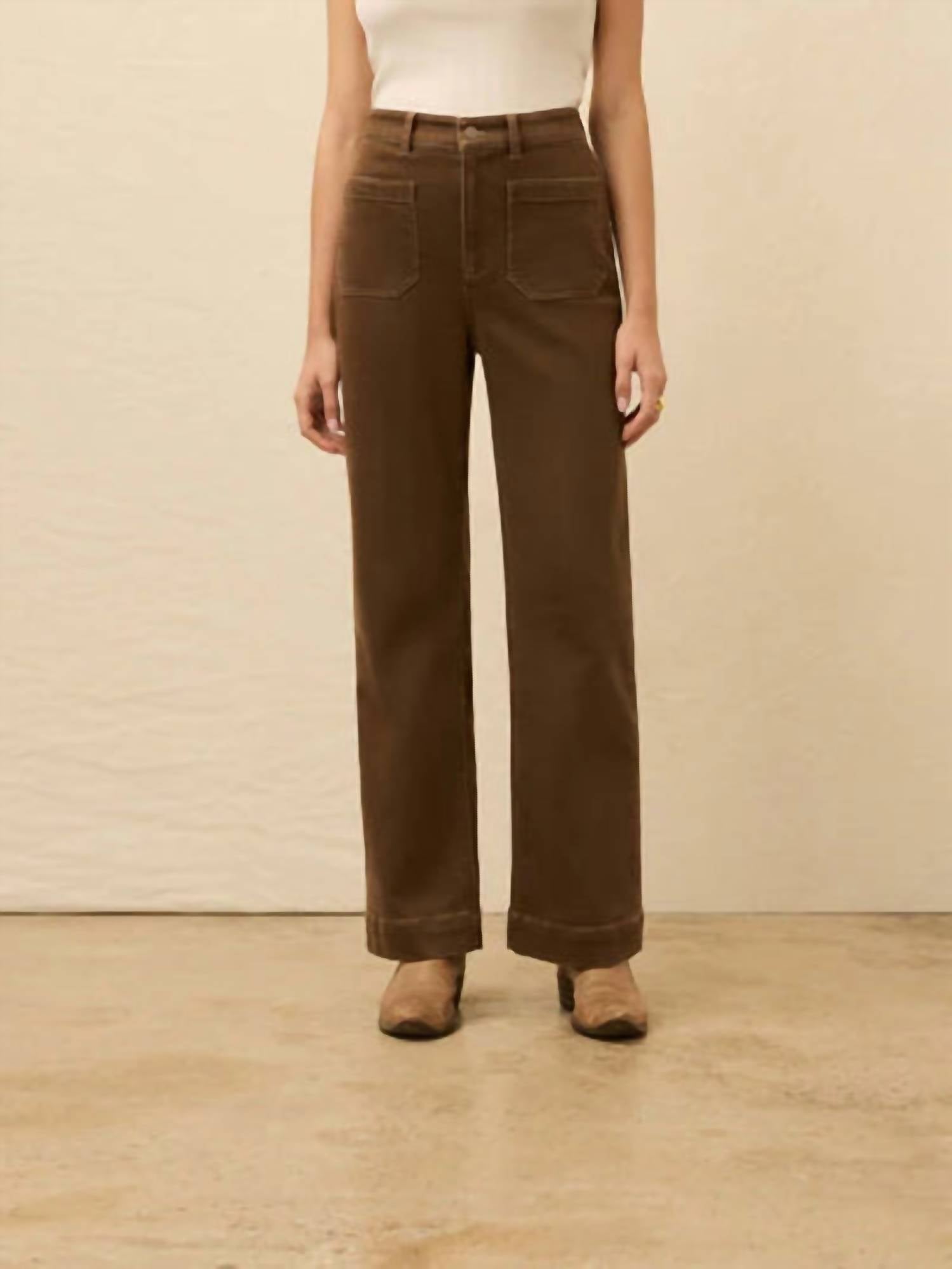 Faherty - Stretch Terry Patch Pocket Straight Leg Pants