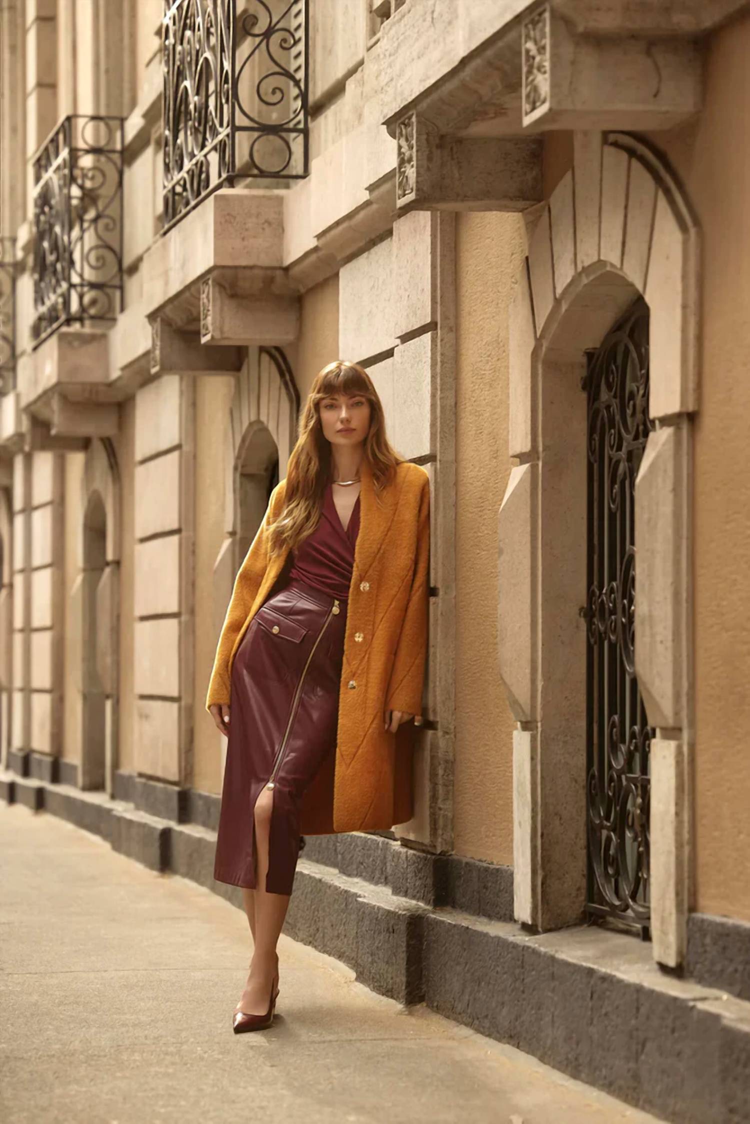 Joseph Ribkoff - FEATHER YARN SWEATER KNIT COAT