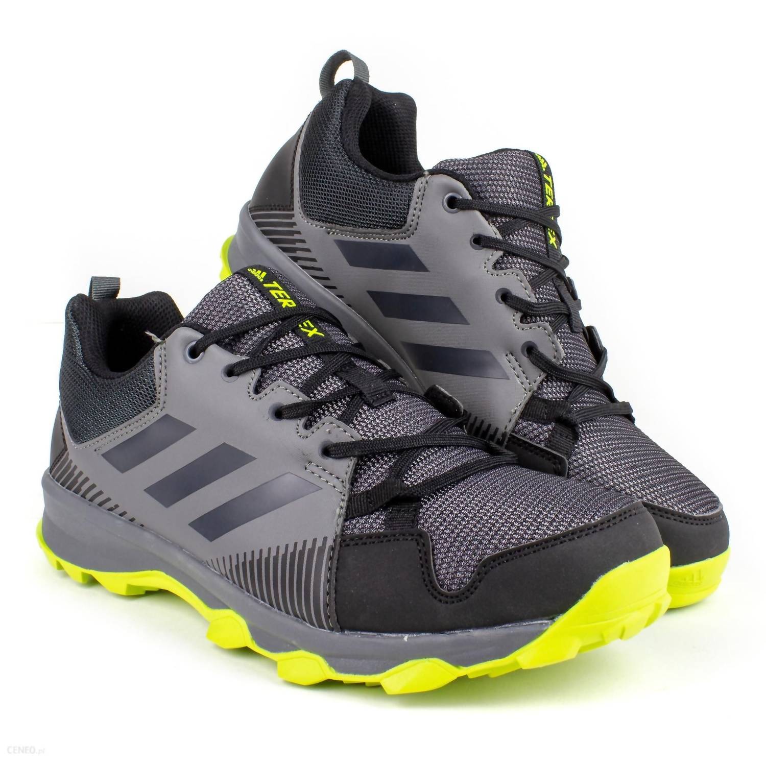 adidas Men's Terrex Tracerocker Trail Running Shoes in black gray green - men's sneaker - view 4