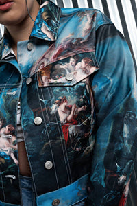 Azalea Wang - Oversized Denim Crop Jacket