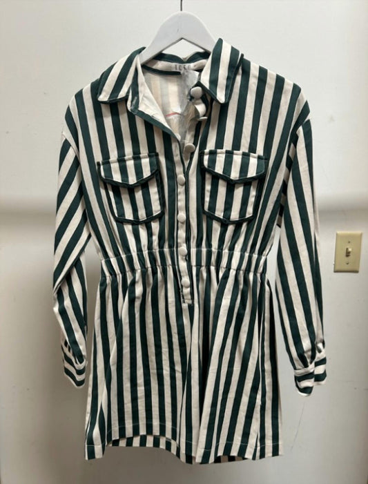 Tcec - Women's Vertical Stripe Shirt Dress