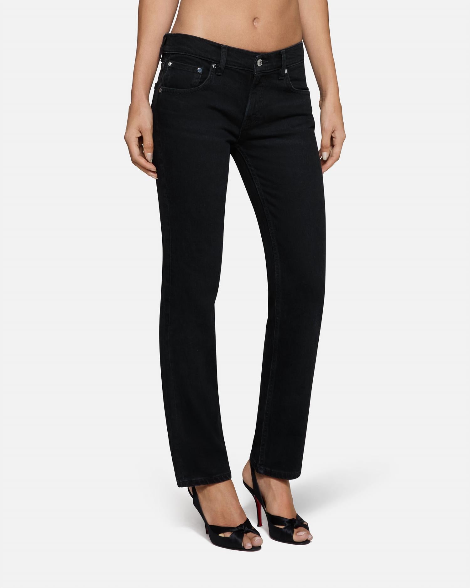 EB Denim Lola Slim Cigarette Jeans in black - women's jeans - view 4