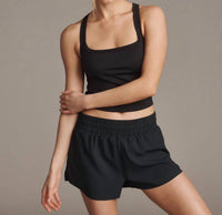 RHONE Serene Shelf Bra Tank Top in black - women's intimate