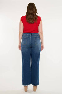Kancan - High Rise Wide Leg Jeans - Plus