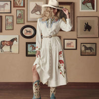 The Great. - Western Embroidered Highland Skirt