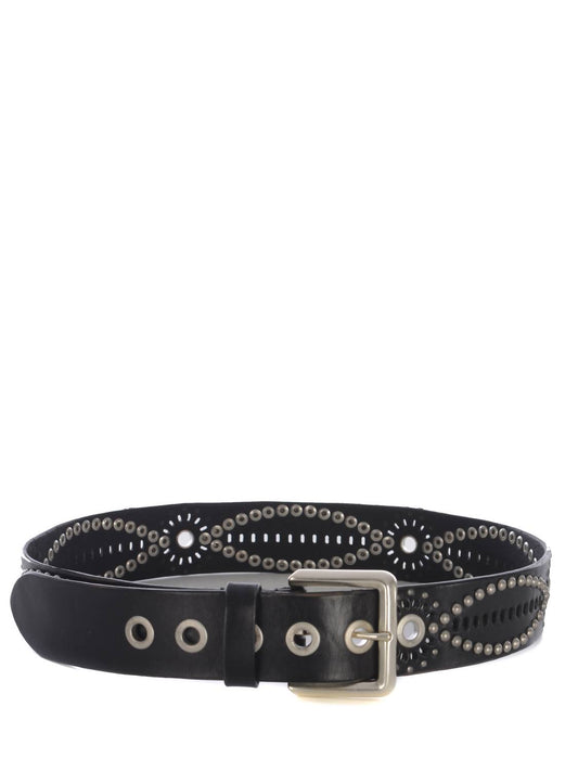 Golden Goose - Women's Titan Eyelets And Studs Belt