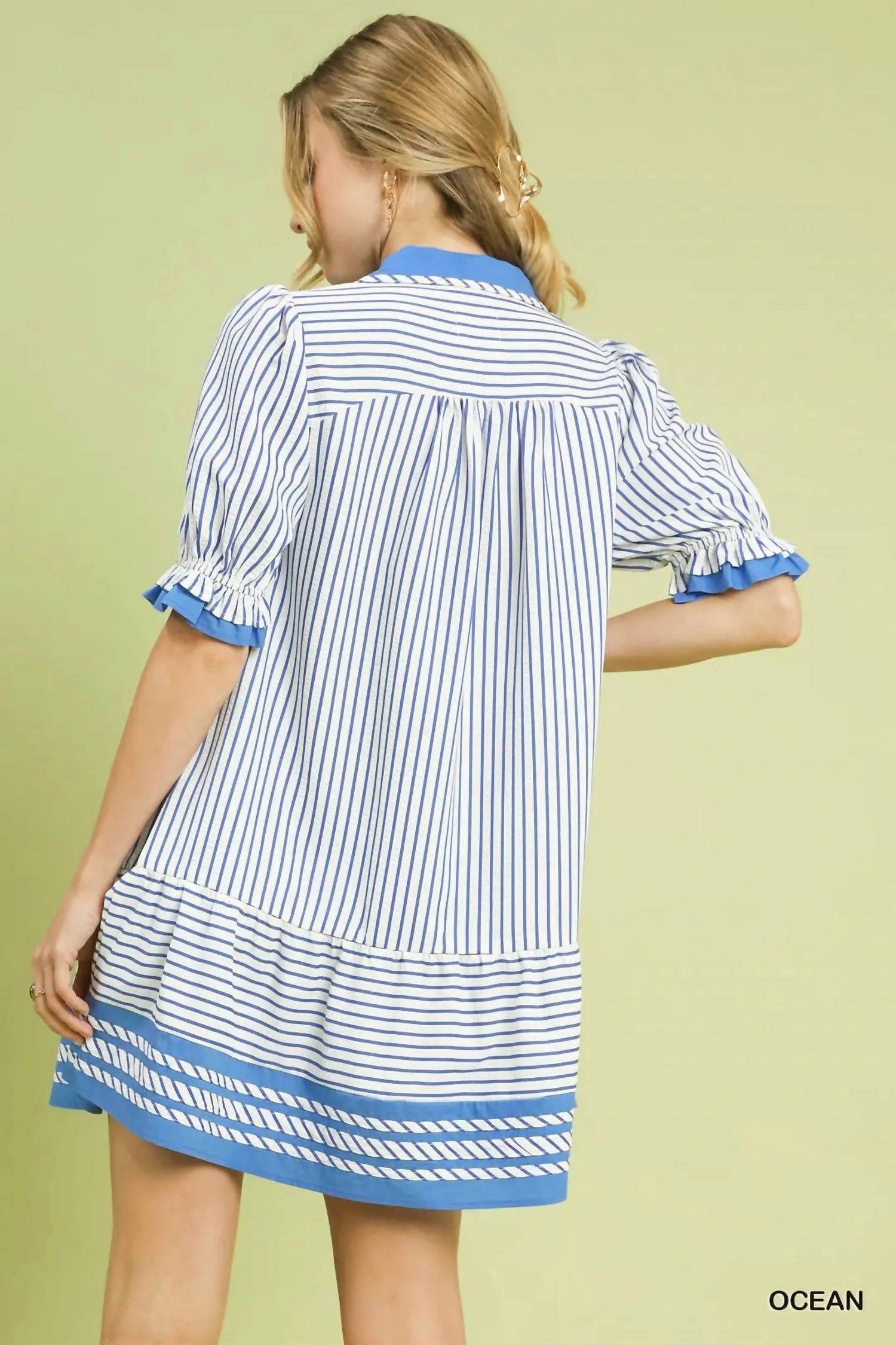 Umgee - Collared Mini Dress